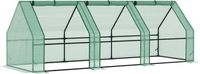 Outsunny Kas met Raam 270 x 90 x 90 cm Groen