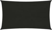 vidaXL Zonnezeil 160 g/m² 2,5x5 m HDPE Zwart