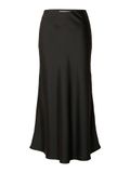 Selected Femme Lena HW Midi Skirt Black