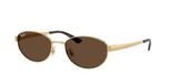 Ray-Ban RB3774D 001/73 - Arista Goud - Donker Bruin - Maat 55
