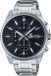 CASIO Edifice herenhorloge EFV-610D-1AVUEF, roestvrij staal, zwart, chronograaf, datumweergave, waterdicht tot 10 ATM