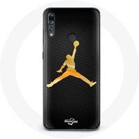 Maniacase Hoesje voor Huawei p30 lite Air michael jordan logo geel