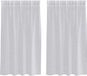 vidaXL Rideau voilage gris clair 2 pièces 140 x 140 cm Polyester