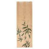 Baguette Tassen Garni "Feel Green" 34 Gsm 12+4X35 Cm Natuurlijke Greaseproof Parch. - 500 eenheden