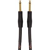 Roland Gold-Serie patch/pedaalkabel – recht 6,3 mm jackstekker, lengte: 1 m – RIC-G3, zwart