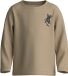 NAME IT - NMMVUX LS TOP - Jongens - Lange mouwen shirts - Maat 92 - Katoen/Elastaan - Beige