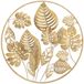 Mauro Ferretti Décoration murale Jungle Rond Ø 80×6.5 cm