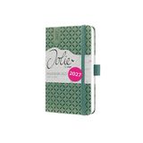 SIGEL 7J134 Wochenkalender Jolie 2027, ca. A6, Natural Green, Hardcover