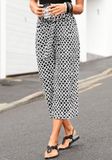 LASCANA Broek zwart / wit
