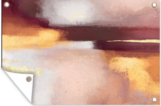 GreatGardenPosters Tuinposter - Abstract Pastel - 90x60 cm - Buitenposter