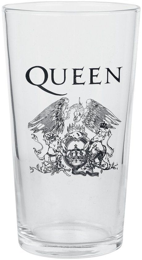 Queen Crest Bierglas - transparant - Glas