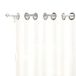 Soleil d'Ocre Alix Curtain with Eyelets Polyester White 135 x 250 cm
