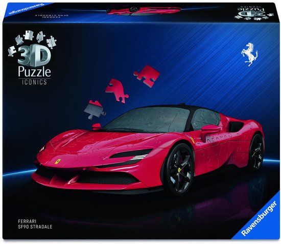 Ravensburger Iconics: Ferrari SF90 Stradale - 3D Puzzel - 163 Stukjes