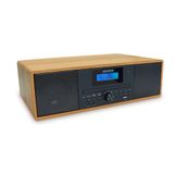 Mooov 477380 stereo-microsysteem, hifi-stereo, 50 W, muziekspeler, cd-speler, bluetooth, FM-radio, USB, AUX-IN, RCA, wekker, afstandsbediening