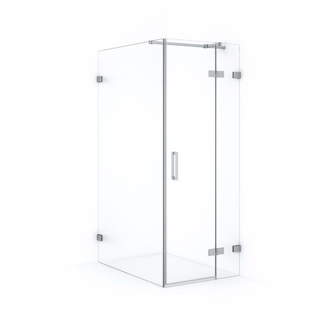 Maxaro Douchecabine Diamond 120x80cm 8mm Helder Veiligheidsglas Chroom met Draaideur