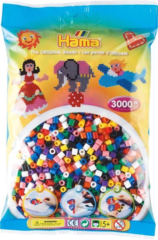 Hama Strijkkralen - 3000 Stuks Primair