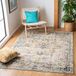 Safavieh Madison Collection Modern Chic Tapijt - Kortpolig, Grijs en Goud, 122 x 122 cm
