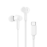 Belkin SoundForm bedrade oordopjes met USB-C-connector, in-ear oortelefoon met microfoon - Koptelefoon voor onder meer iPhone 15, iPad, Galaxy en Android met USB-C (USB-C-koptelefoon) - Wit