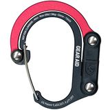 GEAR AID HEROCLIP Karabijnhaak met clip en haak (mini) voor reizen, bagage en kleine tassen, zwart en rood, 1 pak