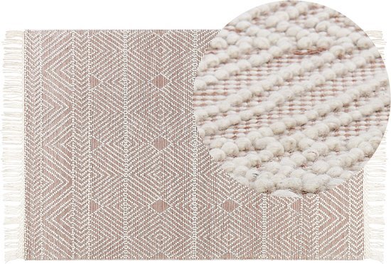 KESTEL - Modern vloerkleed - Beige - 160 x 230 cm - Wol