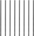 Merkloos / Sans marque Aluminium Balusters - Ronde Spijlen - Terras Afwerking - Onderhoudsvrij Corrosiebestendig - 26 Inch 25 Stuks - Grijs