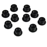Unitec 10360 ronde knop kunststof 8 stuks, zwart