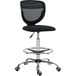 Chaise de bureau chaise de travail réglable en hauteur rembourrée noire