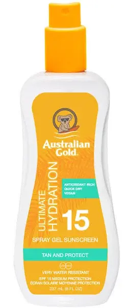 Australian Gold SPF15 Zonnebrand Spray Gel - 237 ml