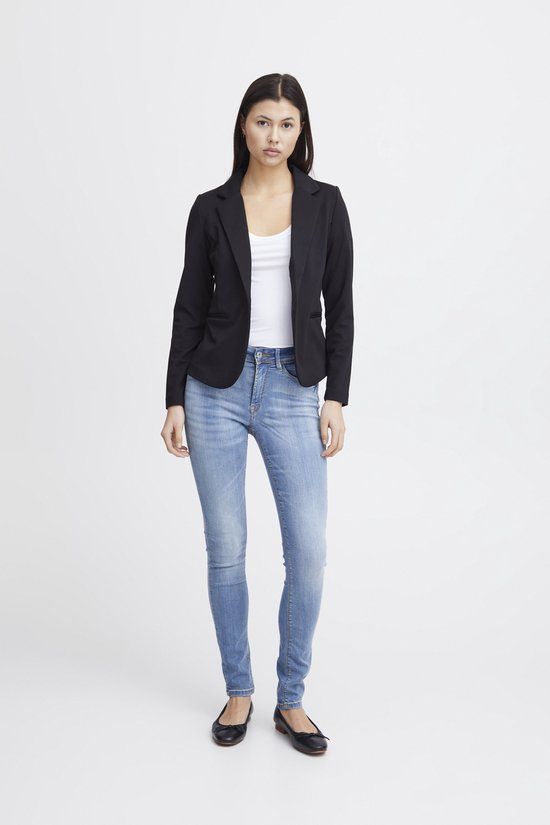 Ichi IHKATE BL Dames Blazer - Black - Maat M