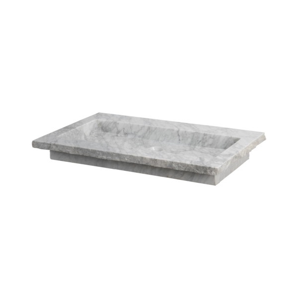 Forzalaqua Nova Carrara Gepolijst Gekapt 60,5X51,5X9,5cm 1Xø36mm 8010840