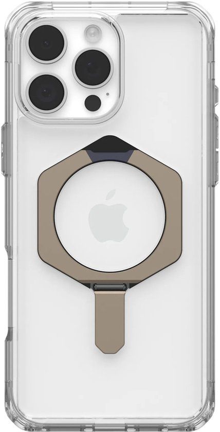 Urban Armor Gear UAG Plyo XTE Backcover geschikt voor MagSafe en kickstand geschikt voor iPhone 16 Pro Max - Clear Titanium