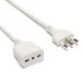 Italiaanse verlengkabel 10 m, stekker 16 A en stopcontact 10/16 A, kabel 3 g1 mm², wit