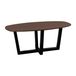 QUVIO Eettafel Sofia - Deens ovaal - 180x90 cm - W-poot - FSC® gecertificeerd mangohout - Bruin