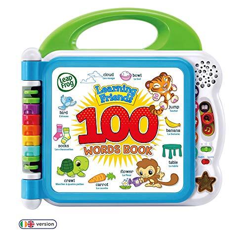 Leapfrog 601503 leervrienden 100 woorden babyboek pedagogisch en interactief tweetalig speelboek speelgoed peuters en kleuters jongens en meisjes 1, 2, 3, 4+ jaar, meerkleurig, eenheidsmaat