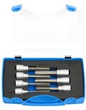 Unior 192/16 schroevendraaierinzetstuk 1/2", HX-lang, set in metalen cassette