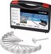 Proplus Grondzeilpen - 15x stuks - metaal - 10 cm - Zilver