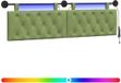 vidaXL - Tête de lit suspendue - Vert clair - Velours