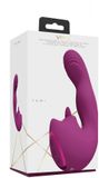 VIVE by Shots - Yumi - Triple Motor G-Spot Finger Motion Vibrator and Flickering Tongue Stimulator - Rose