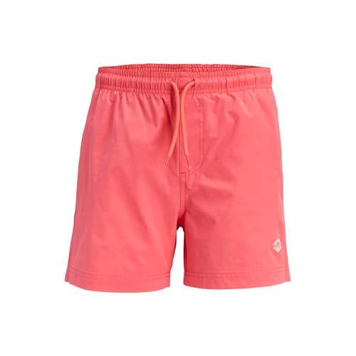 JACK & JONES JUNIOR zwemshort koraalrood