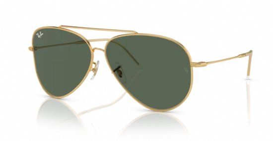 Ray-Ban Reverse Aviator Zonnebril - Arista - Dark Green - Maat 59 - Unisex