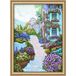RTO Bloeiende Stad Cross Stitch Kit-9.75 "X13.75" 14 Count