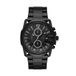 Diesel Chief Series Herenhorloge, chronograaf uurwerk met band in siliconen, roestvrij staal of leer, zwart.