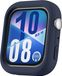 Wigento Huawei Siliconen beschermhoes voor de Huawei Watch Fit 4, halfomsluitend, donkerblauw