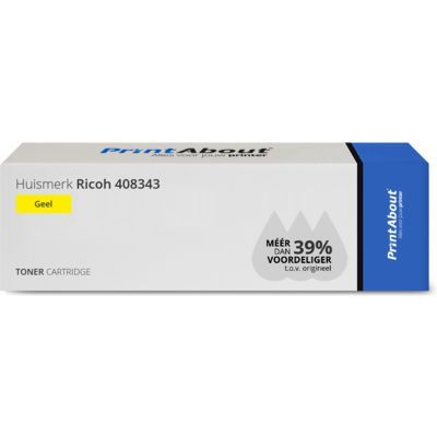 Huismerk Ricoh 408343 Toner Geel