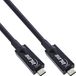 InLine® USB 3.2 Gen.2 AOC-kabel, USB-C male / male, zwart, 5m