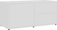 vidaXL Tv-meubel 80x34x36 cm bewerkt hout wit
