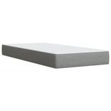 vidaXL Boxspring met matras, stof, lichtgrijs, 80x200 cm