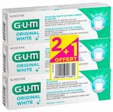 GUM Original White Tandpasta Set van 3 x 75 ml