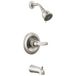 Delta Foundations Single-Function Tub en Douche Trim Kit met Single-Spray douchekop, RVS BT13410-SS (Valve Niet Inbegrepen)