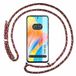 Tumundosmartphone Transparante beschermhoes voor Oppo A58 4G, met koord, roze/goud